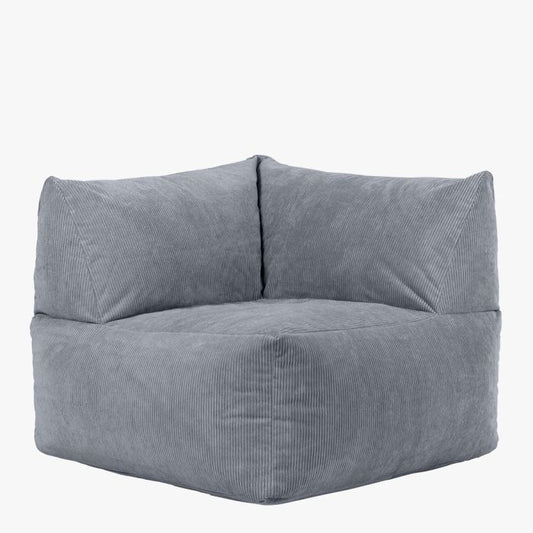 ICON Tetra Corner Floor Sofa Charcoal Grey [Bean Bag] (R42)