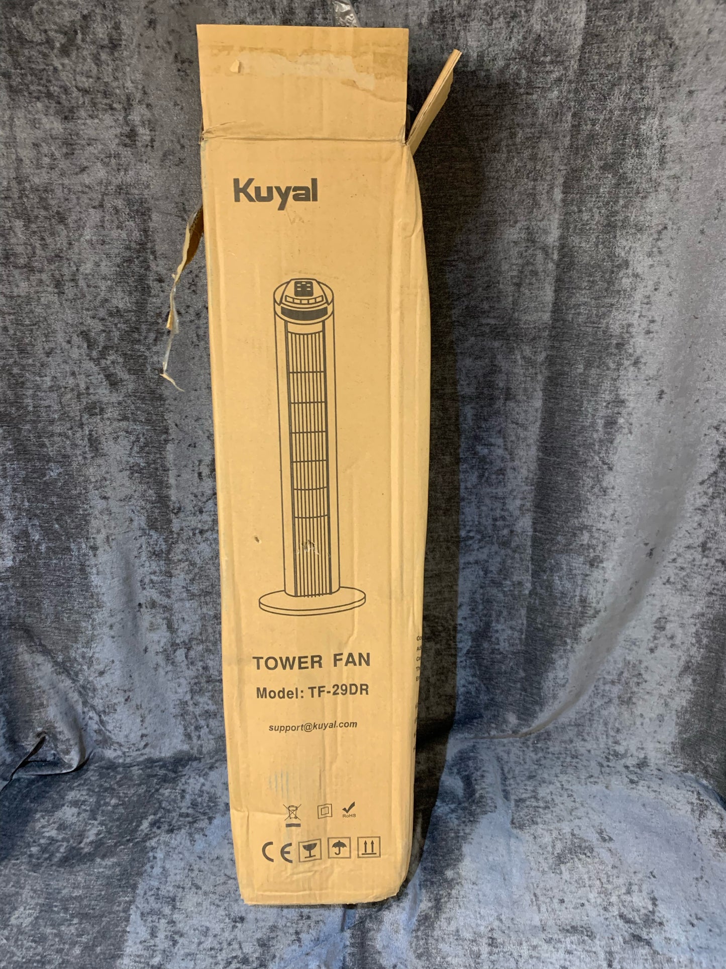 Kuyal Tower Fan, 29-Inch Portable Oscillating Fan, 3 Speed Control NEW (K)