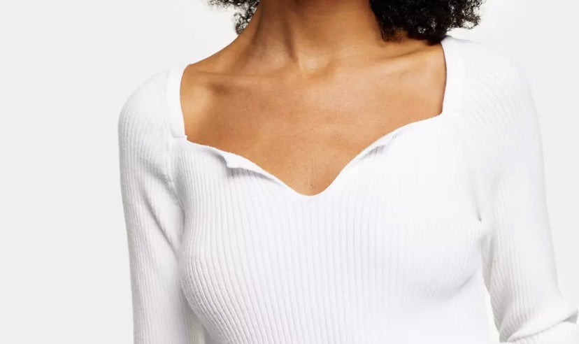 Topshop knitted square neck top S  (S44) (M)