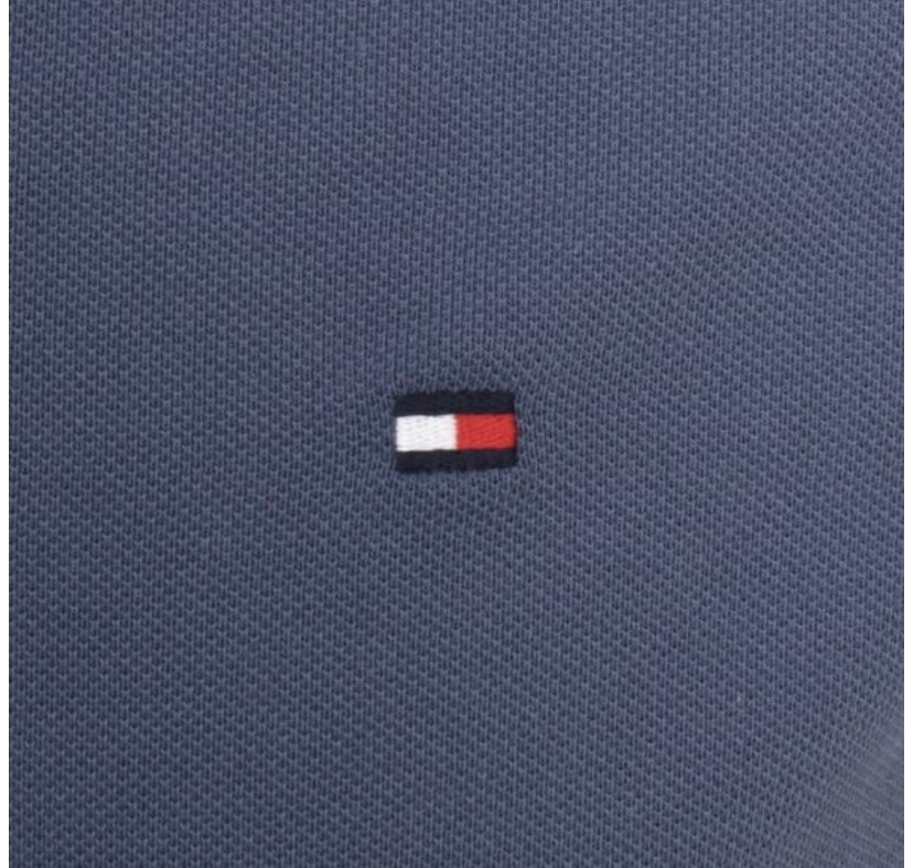 Tommy hilfiger 1985 icon logo slim fit polo shirt in dark blue L (S46) (M)