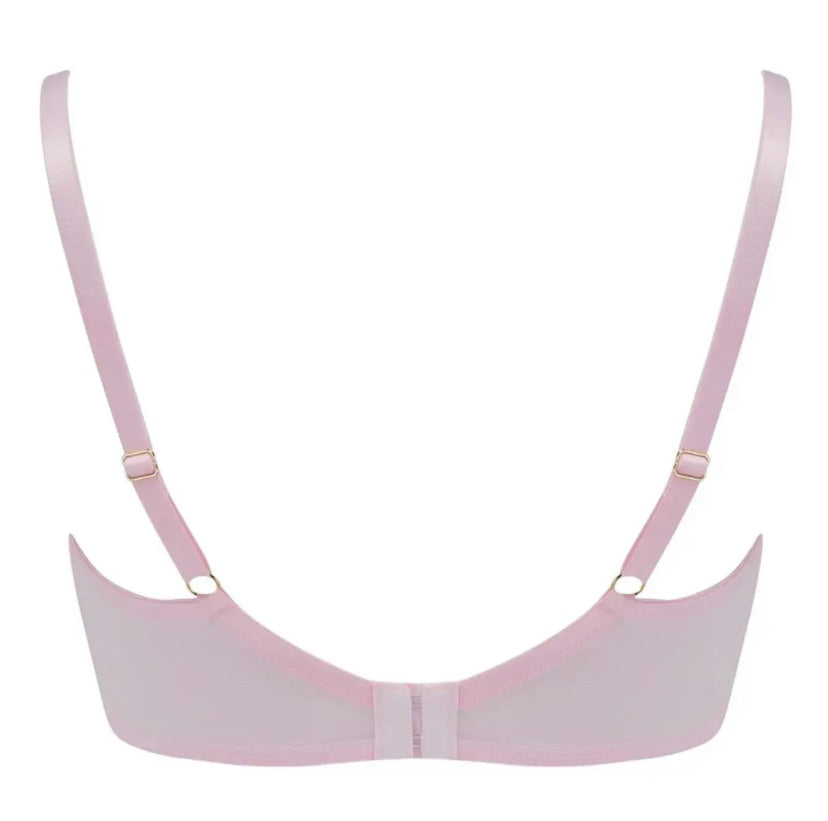 21901 Pour Moi Parisienne Longline Bra PINK UK 36DD (S72) (M)