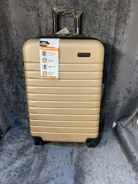 Bordlite durable hard shell 4 wheel cabin suitcase medium (S104)