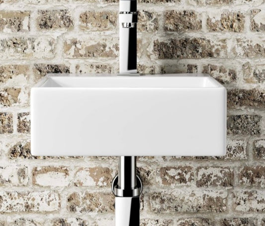 Biade square cloackroom basin white (S138)