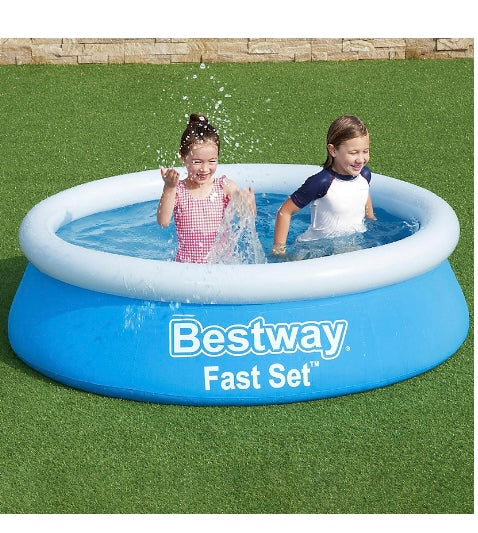 Bestway Fast Set™ Plain PVC Family lounge pool (W) 1.83m x (L) 1.83m (S286)