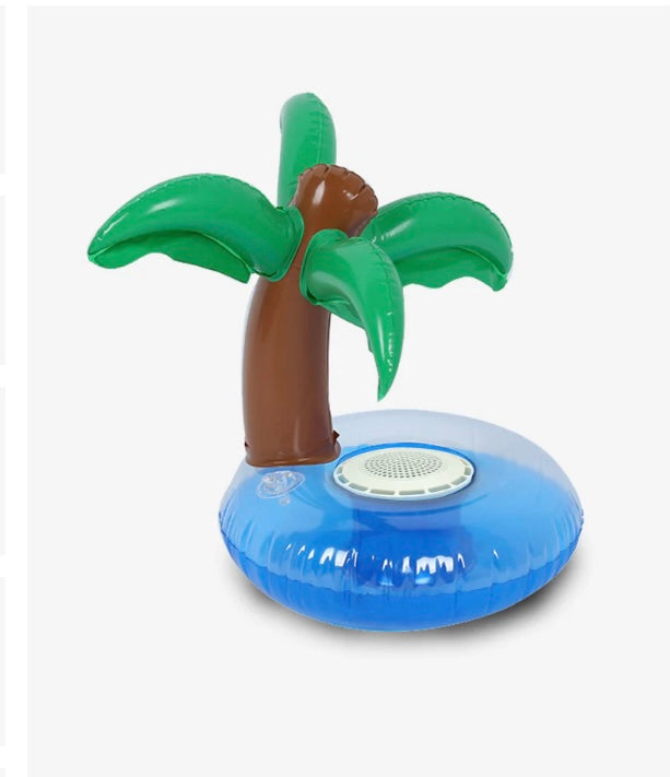 Floating Tunes Bluetooth Speaker With Palm Tree Holder (S287)