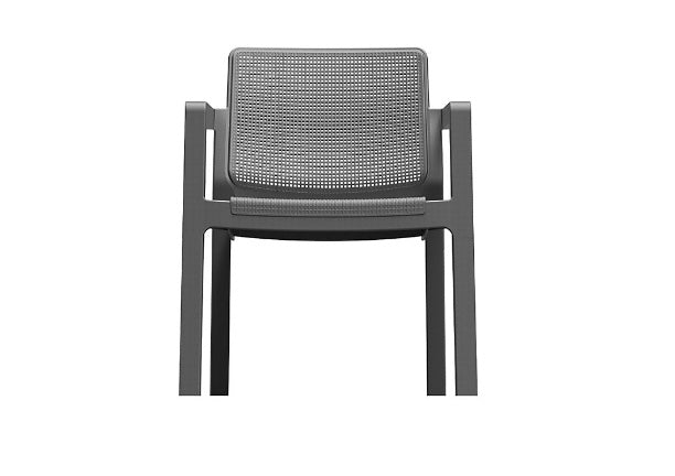 Keter Emily Graphite black Rattan effect 3 seater Garden furniture set CHAIR MISSING (S300)