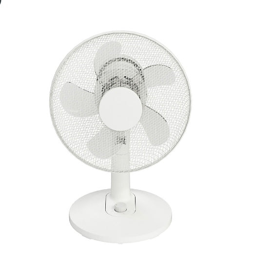 GoodHome AOBA White 11" 40W Desk fan (S323)