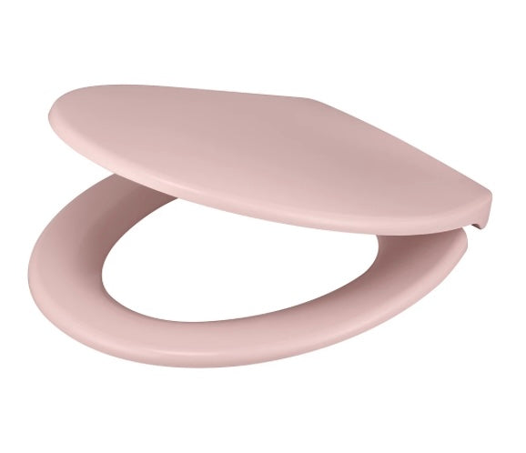 GoodHome Diani Pink Standard Soft close Toilet seat (S337)