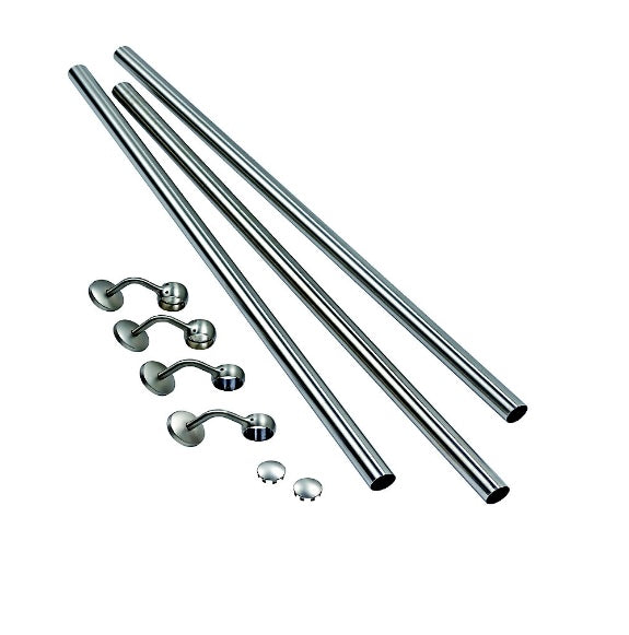 Rothley Polished Stainless steel Handrail kit, (L)3.6m (S371)