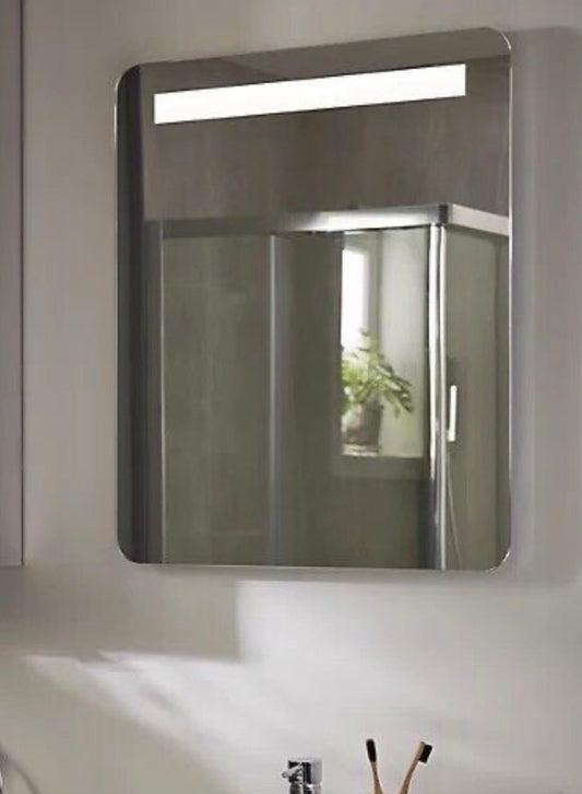 Cooke And Lewis Colwell Rectangle Illluminated Frameless Bathroom Mirror (S400)