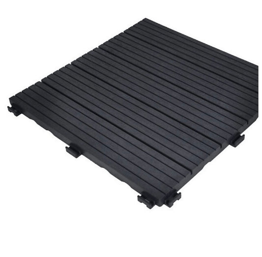 Cosmo 10 Pack Garden Composite Interlocking Decking Tiles Recycled Material 30 x 30cm (S411)