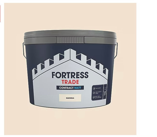 Fortress Trade Contract 10Ltr Magnolia Matt Emulsion Paint (S853)