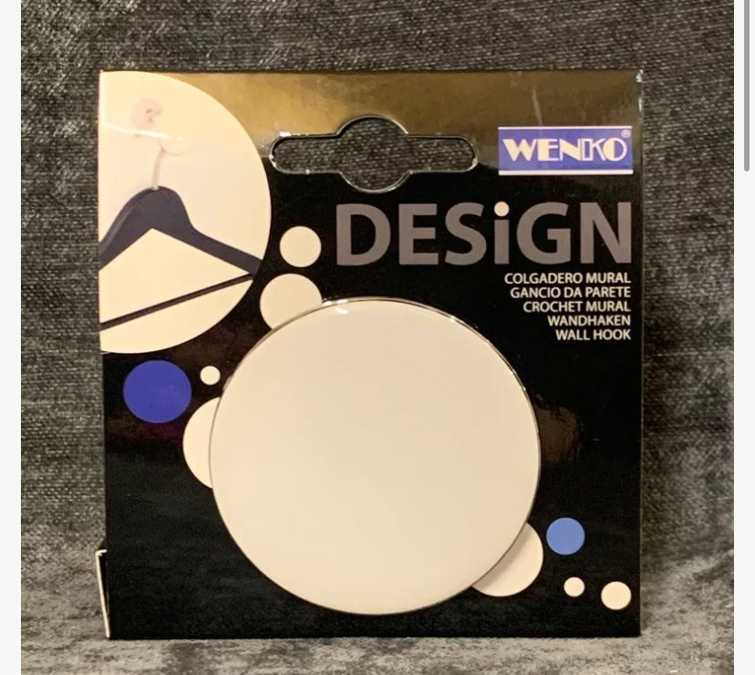Wall Hook White Screws Included 50429100 Wenko (S) (S909)
