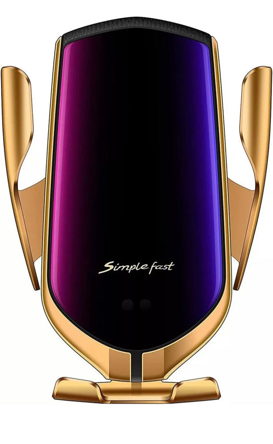 R2 Smart Sensor Car Wireless Charger Gold (S993) (A)