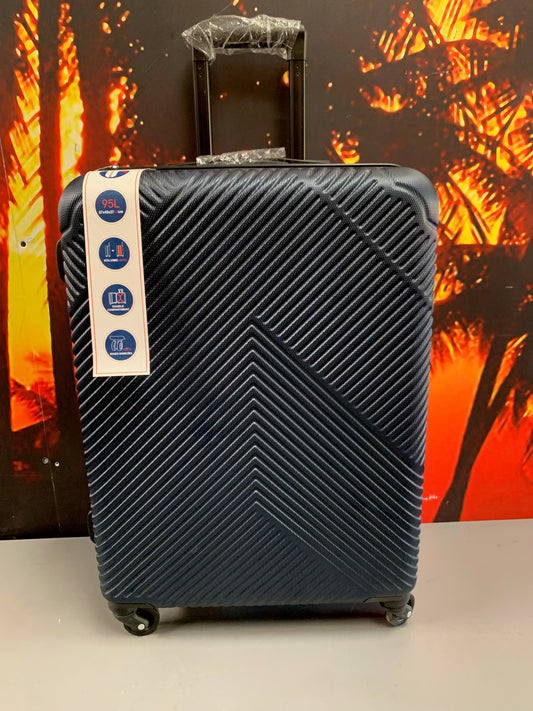 Medium Blue 4 Wheel Suitcase (S988) COLLECTION ONLY! (I)