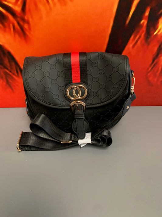 BC GC Over The Shoulder Designer Inspired Classic Clutch Bag In Black (B13) (A)