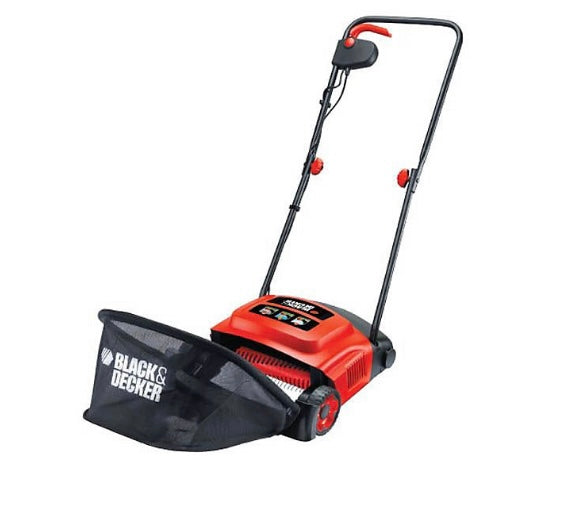 Black & Decker 600W GD300 Electric Lawnraker Scarifier Grass Rake 30cm 240v (S288)