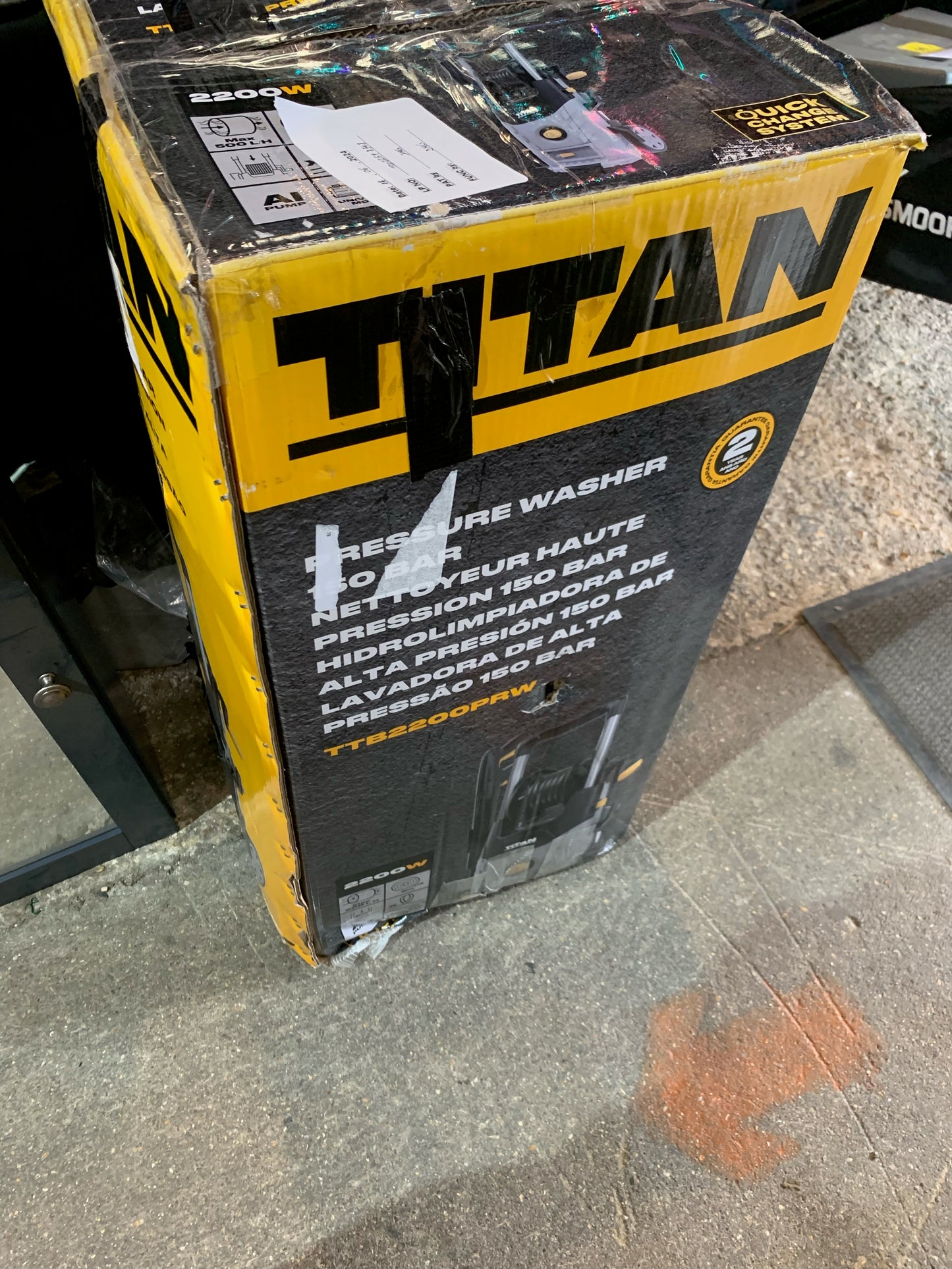 TITAN TTB2200PRW 150BAR ELECTRIC HIGH PRESSURE WASHER 2.2KW 230V (S332)