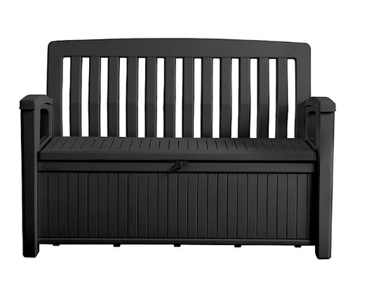 Keter Patio Graphite 227L Garden storage bench box (S336)