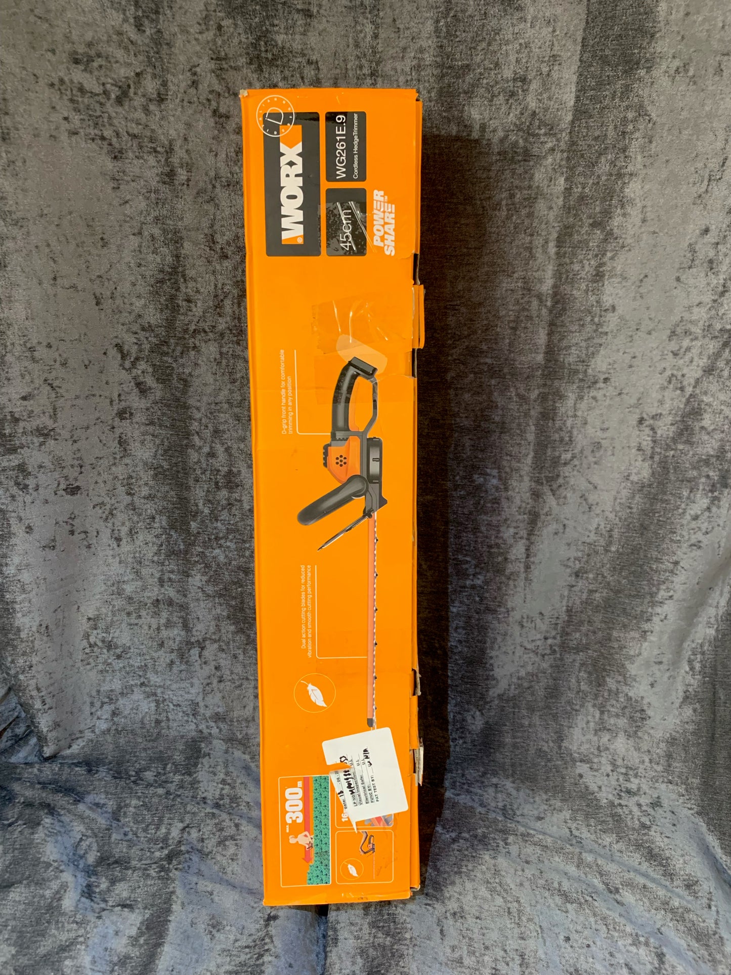 WORX WG261E.1 16MM 20V 1 X 2.0AH LITHIUM POWERSHARE CORDLESS HEDGE TRIMMER (S341)