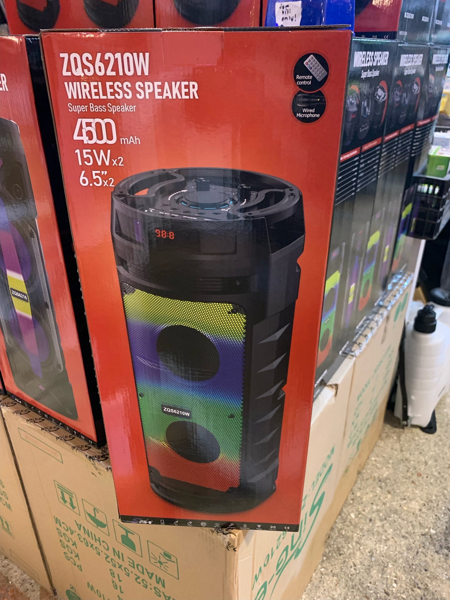 Super Bass Wireless Speaker ZQS6210W (S365)