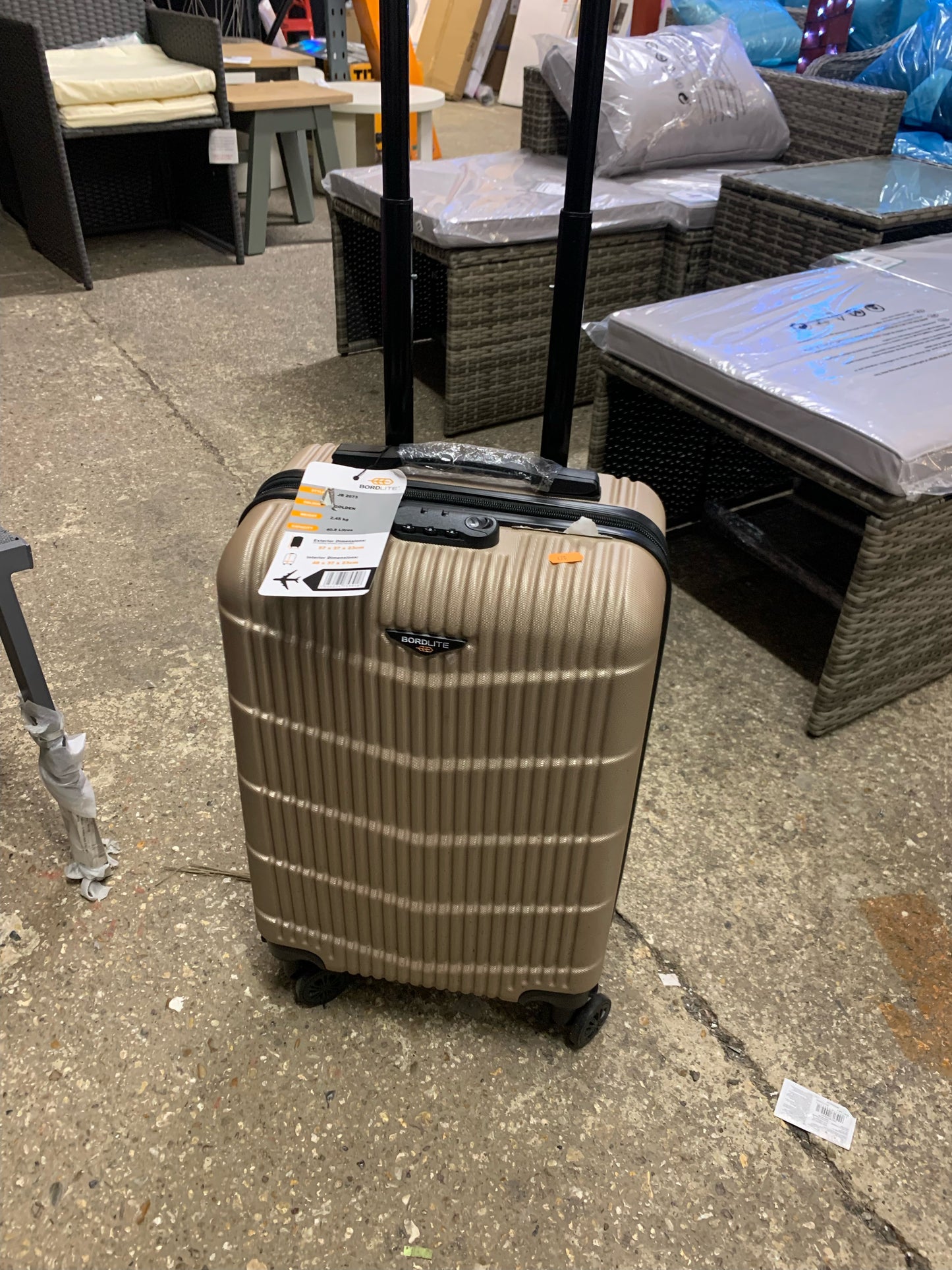 Bordlite Golden Small Suitcase JB2073 (S369)