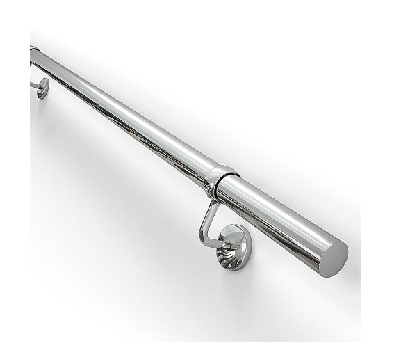 Rothley Polished Stainless steel Handrail kit, (L)3.6m (S371)