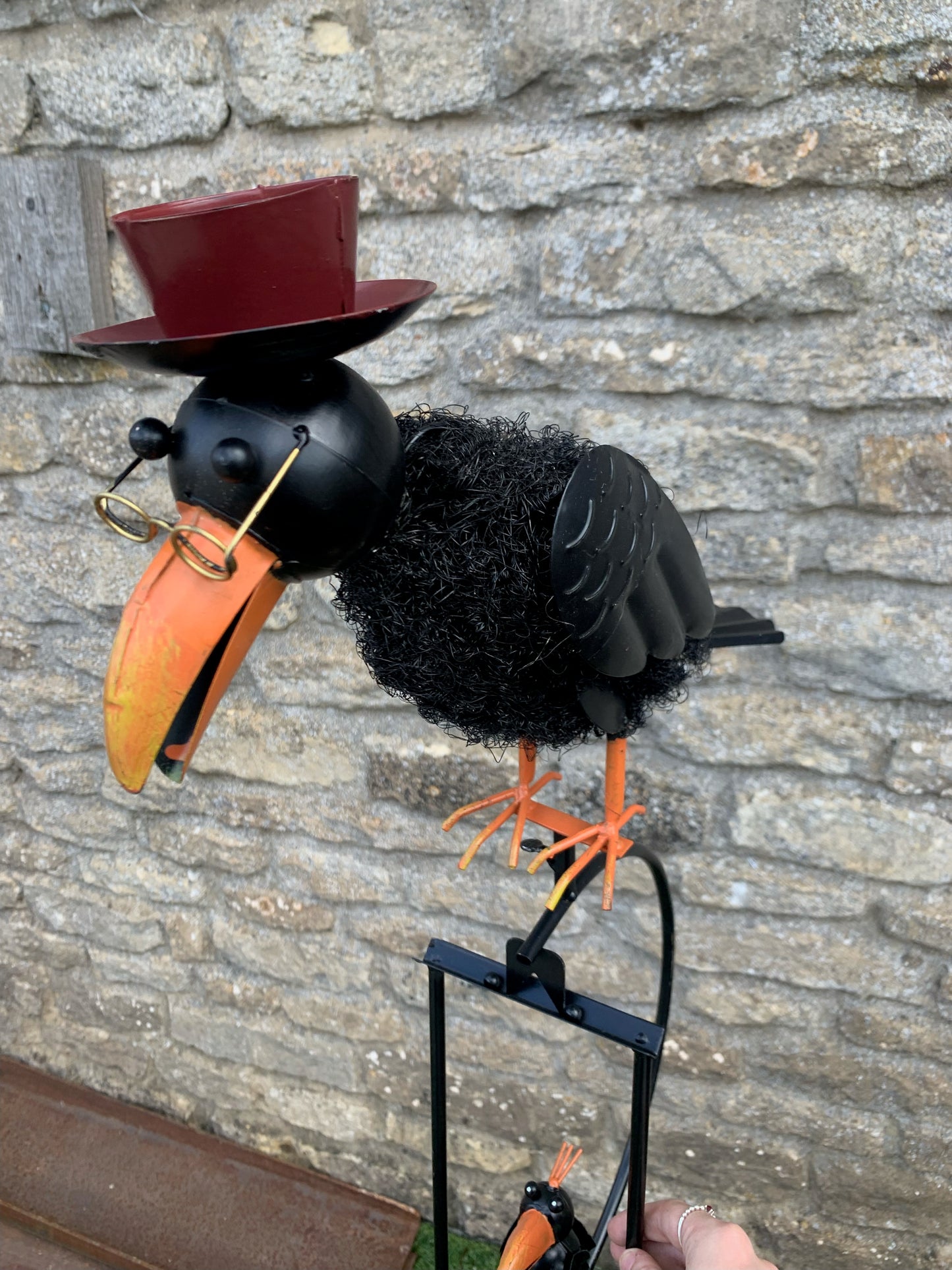 Crow Weather Cock Garden Ornament (S387)