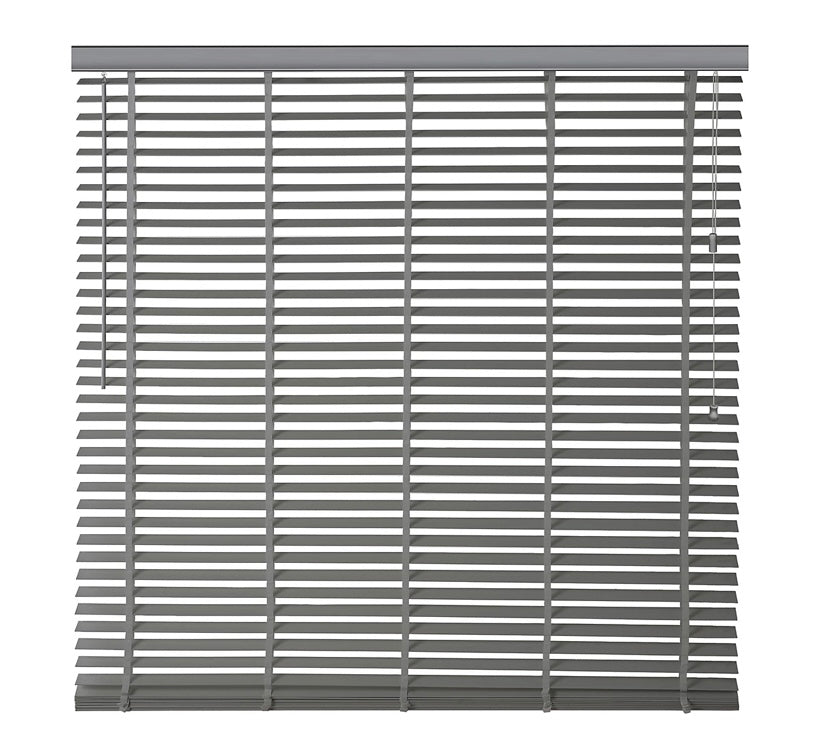 Lone Grey Woodgrain effect PVC Venetian Blind (W)120cm (L)180cm (S858)