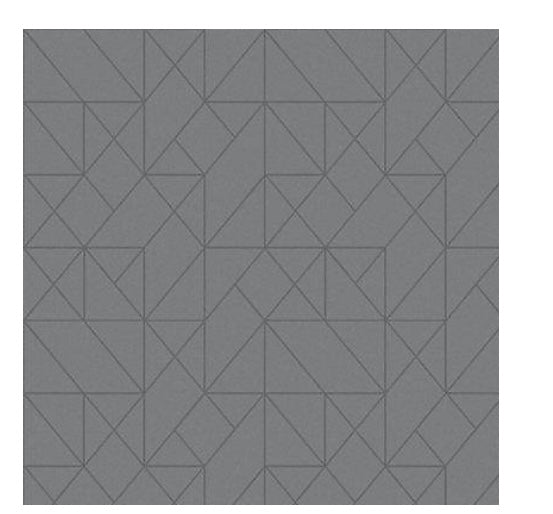 GoodHome Patula Dark grey Ridged effect Geometric Textured Wallpaper (194539) (S268)