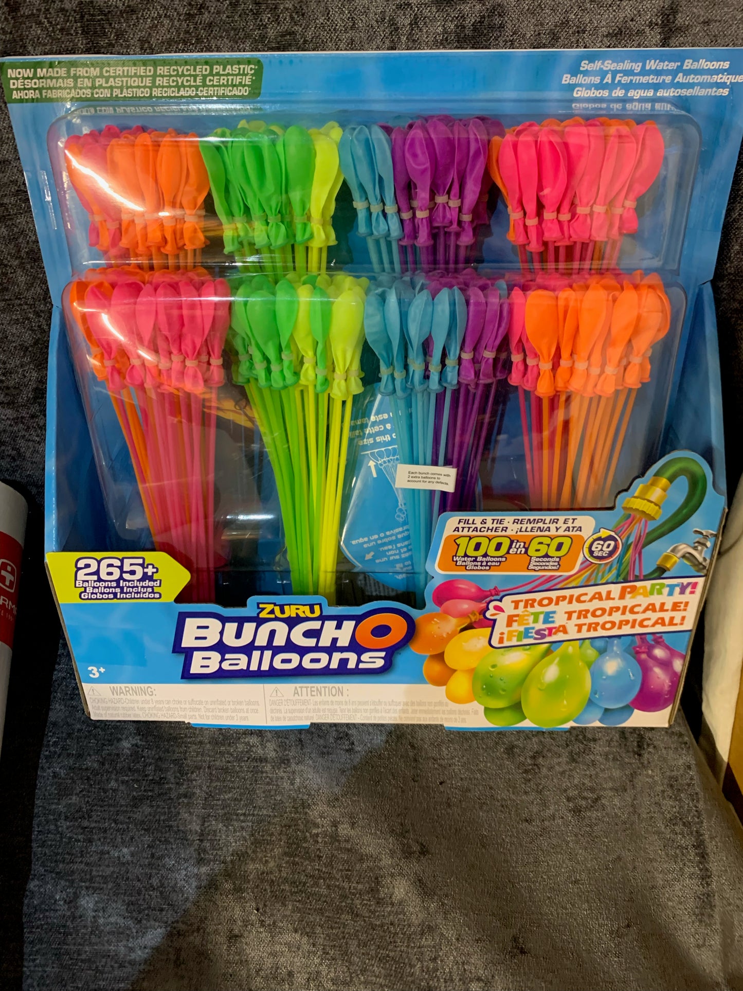 Bunch O Balloons 265+ Rapid-Filling Self-Sealing Water Balloons (8 Pack) (S21)