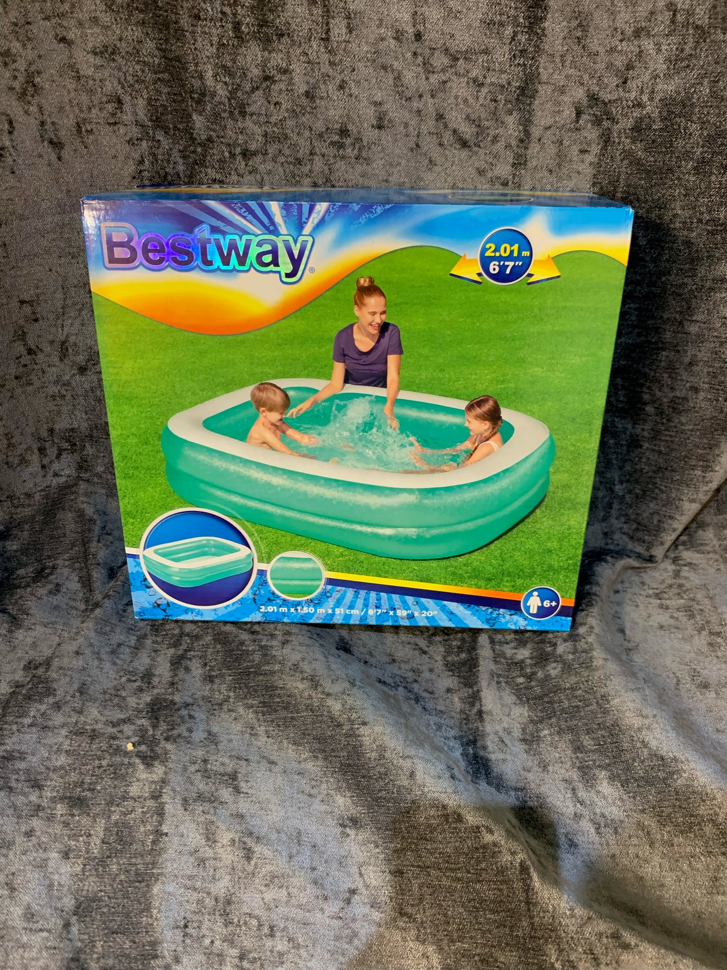 Bestway Vinyl Family swimming pool (W) 1.5m x (L) 2m (S285)