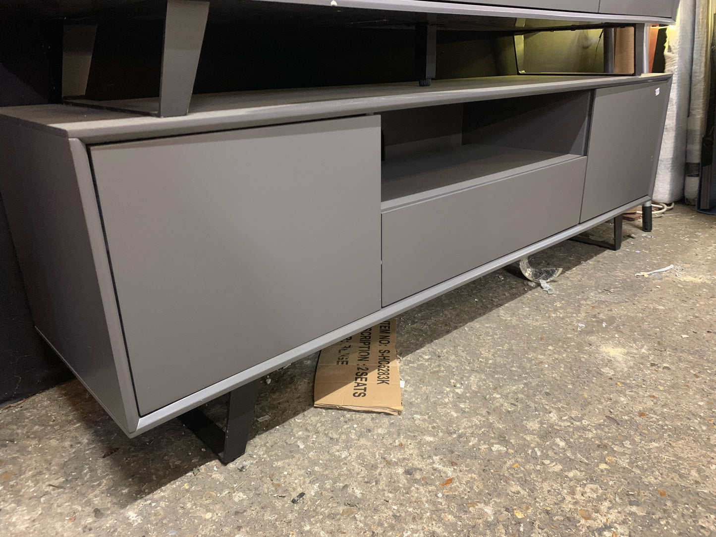 Lucas Extra Wide TV Unit Grey Grey (S318)