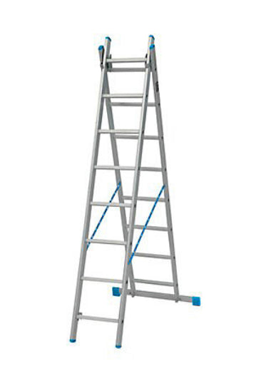 Mac Allister 2-way 2.35m Aluminium Combination Ladder (S348)