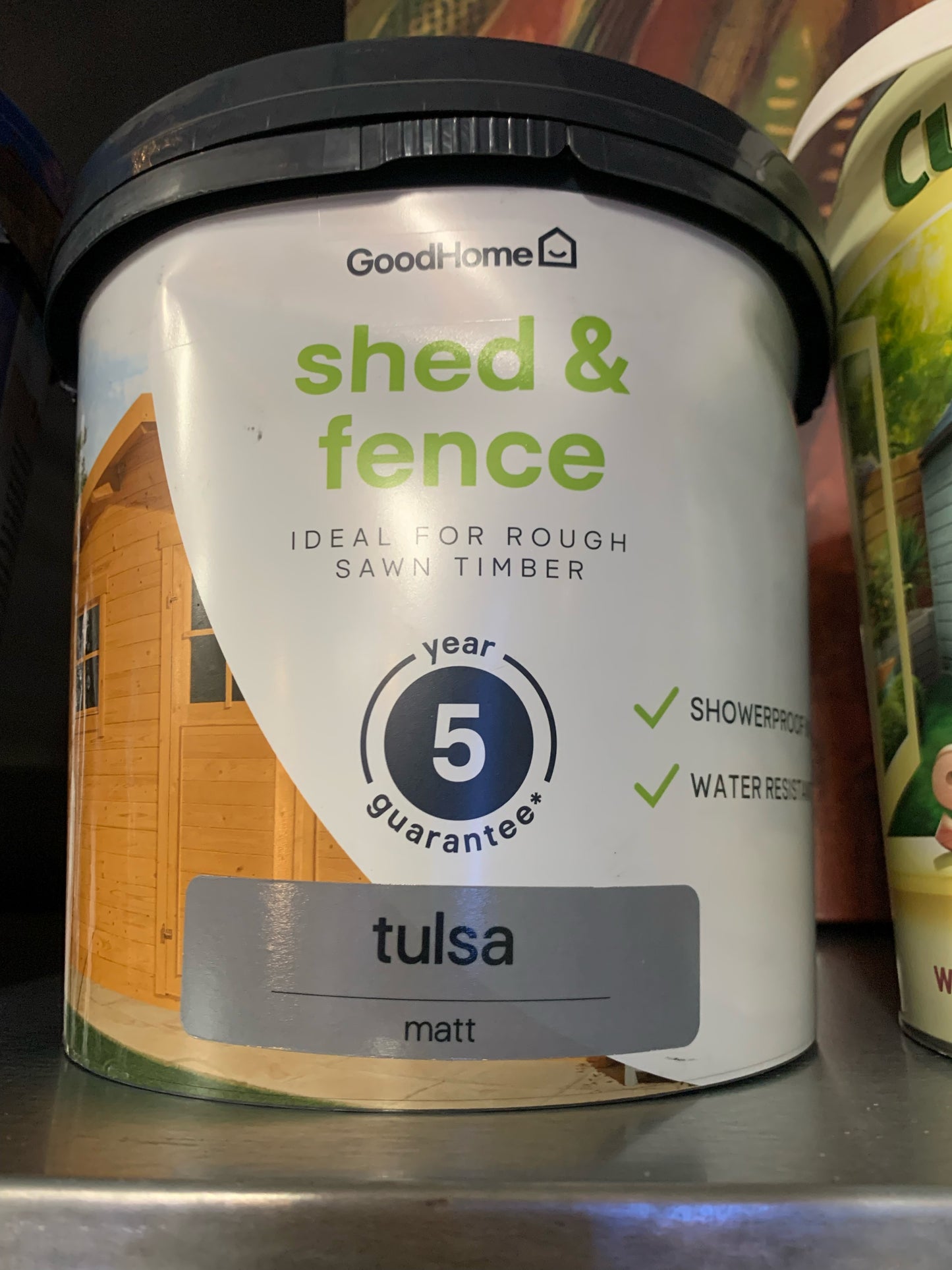 GoodHome Colour it Tulsa Matt Fence & shed Stain, 5L (S852) COLLECTION ONLY!