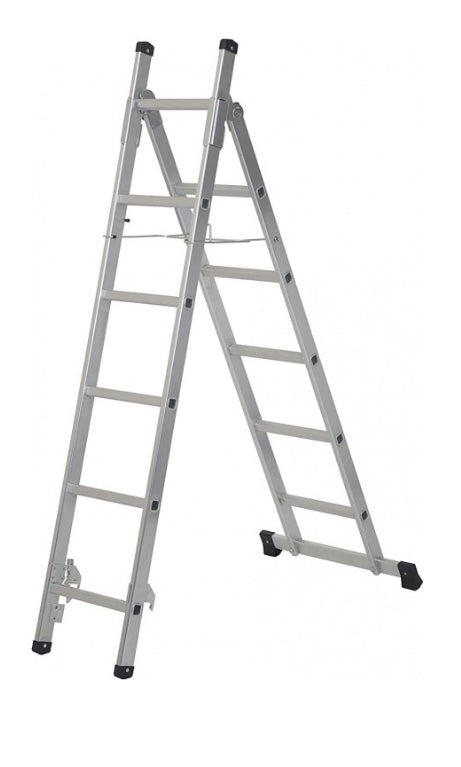 Werner Stair Combination Ladder 3 Way Combi, Extension & Staircase Steps (S163)