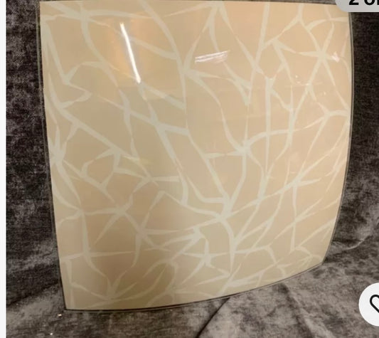 Paulmann Deco Square Branches Glass 40 W Ceiling Light Shade (S870) (W)