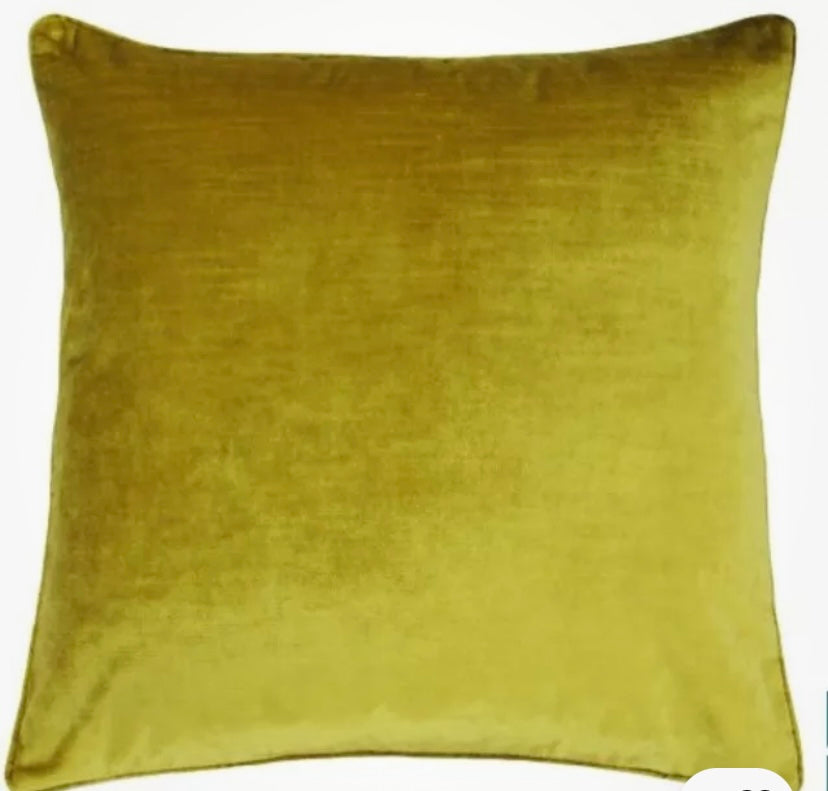 Luxe Velvet Cushion Ochre 50x50cm DESIGN STUDIO (V) (S875)