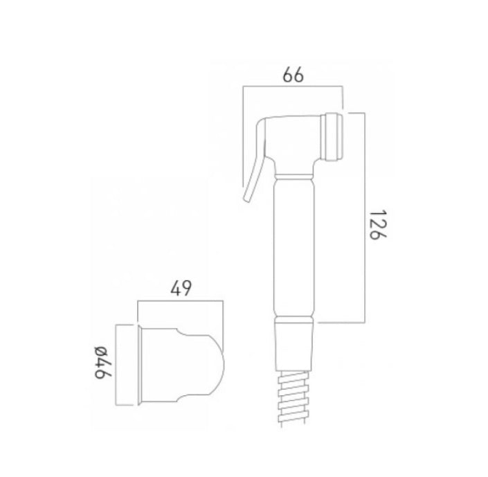 Vado Luxury Shattaf Douche Handset (S279)