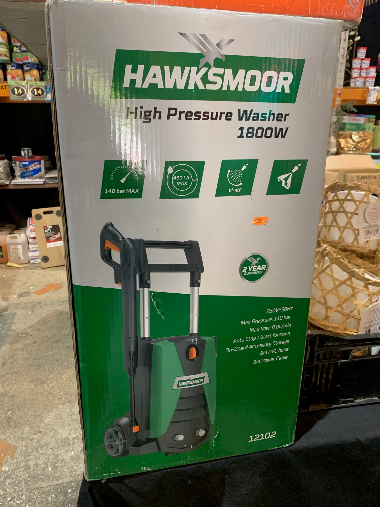 Hawksmoor High Pressure Washer 140bar (S289)