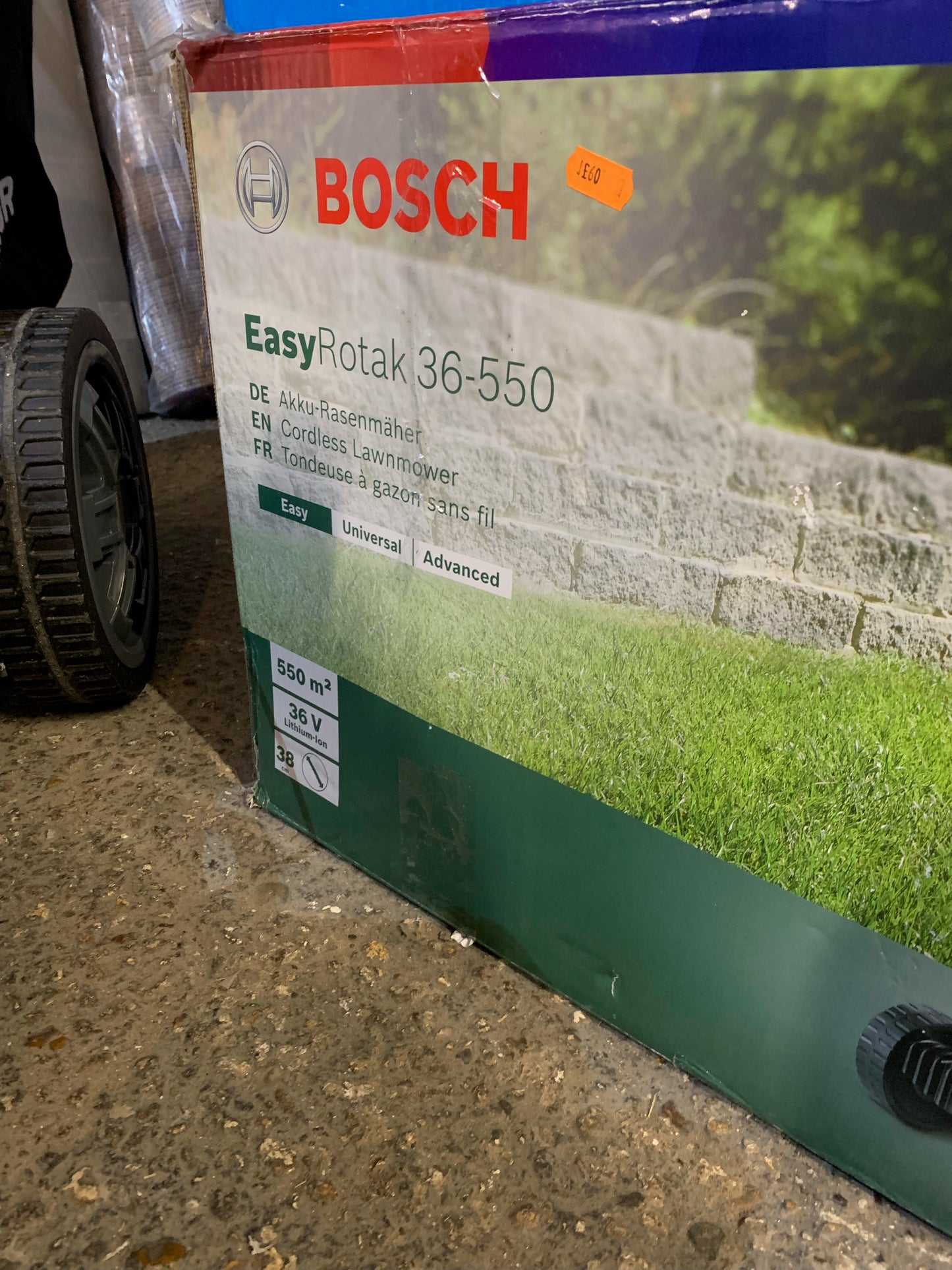 Bosch Power for all EasyRotak 36-550 Cordless 36V Rotary Lawnmower (S299)