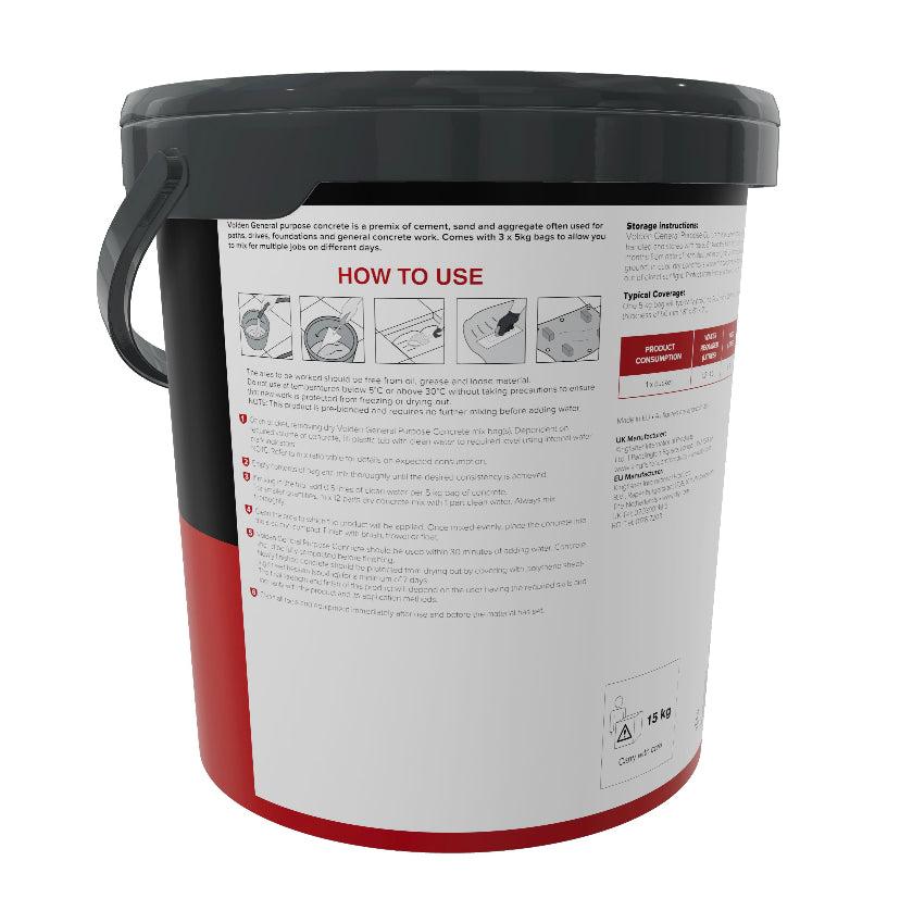 Volden General Purpose Concrete, 15kg Tub E5 (I*)