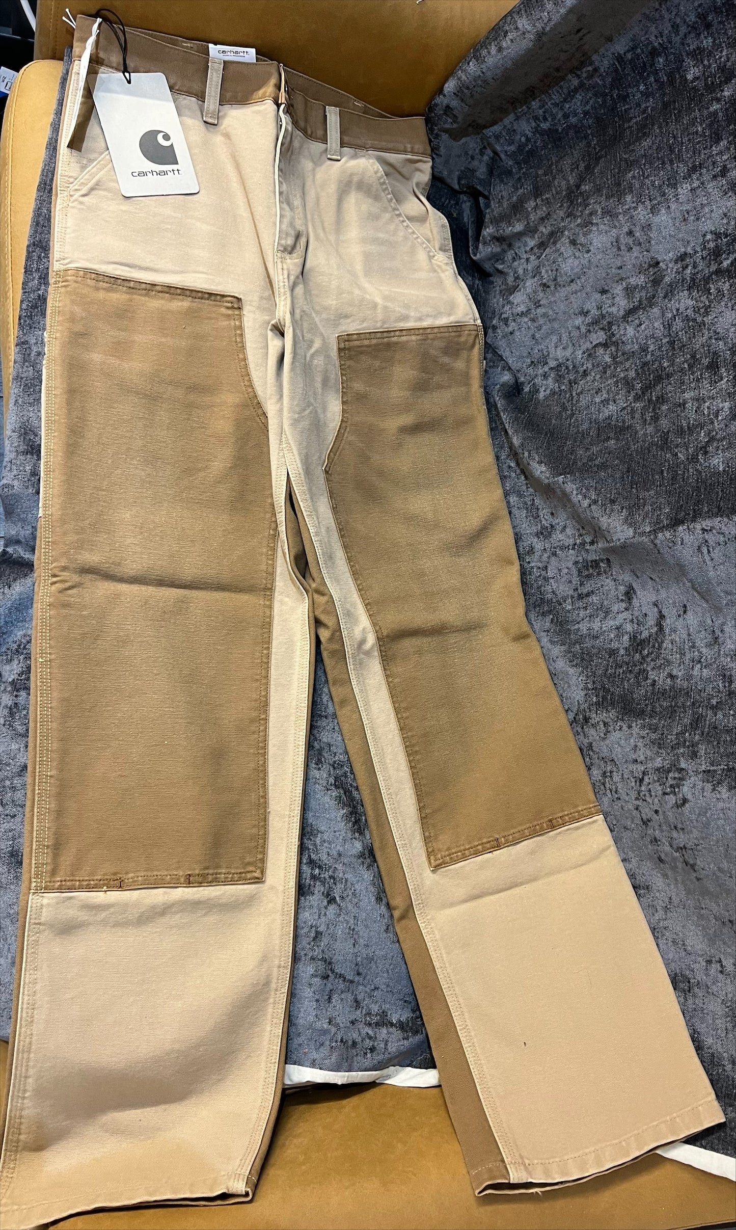 Carhartt WIP Double Knee Relaxed Straight Fit Trouser Brown W28 L32  (H)