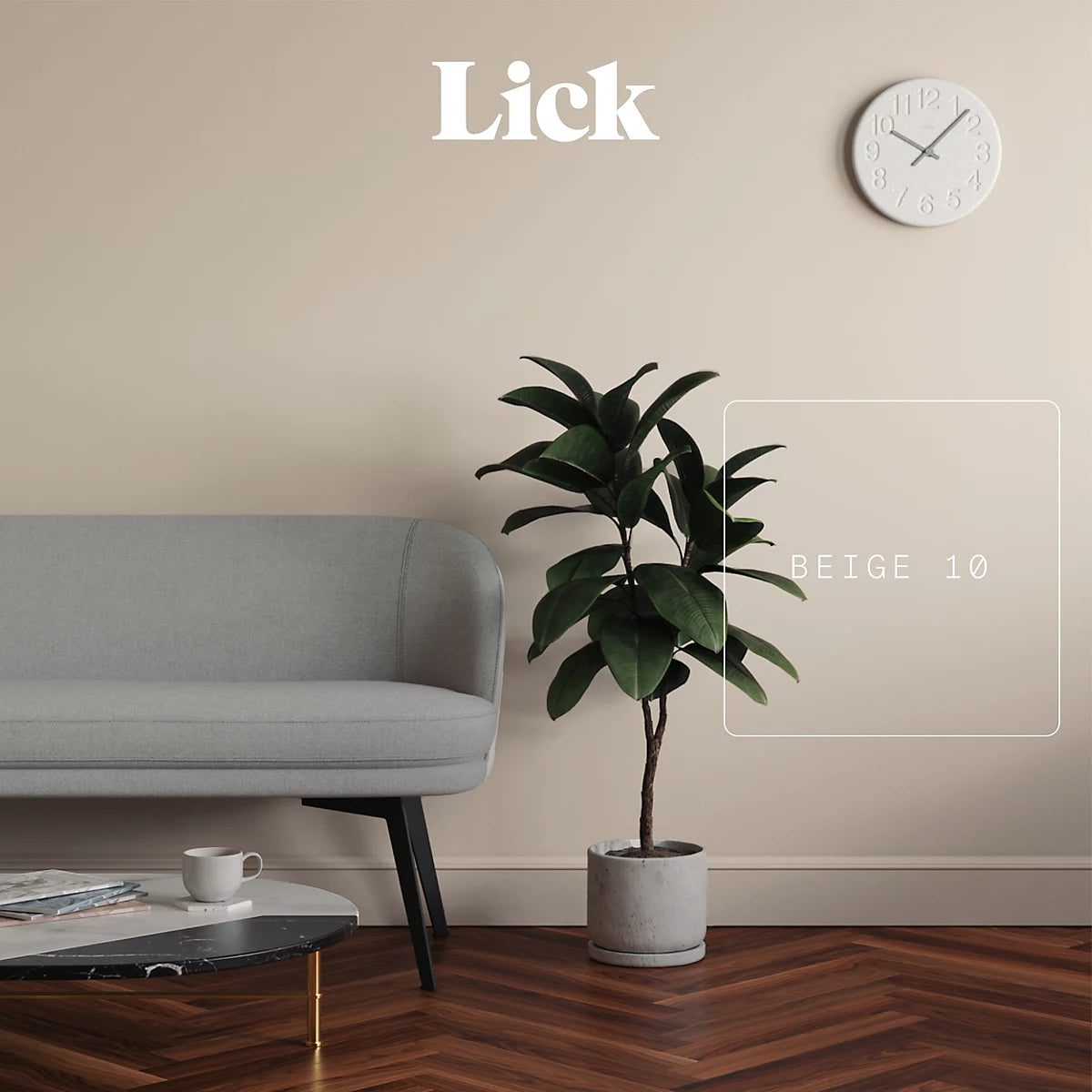 Lick Beige 10 Matt Emulsion paint, 2.5L (R455*) (X1)