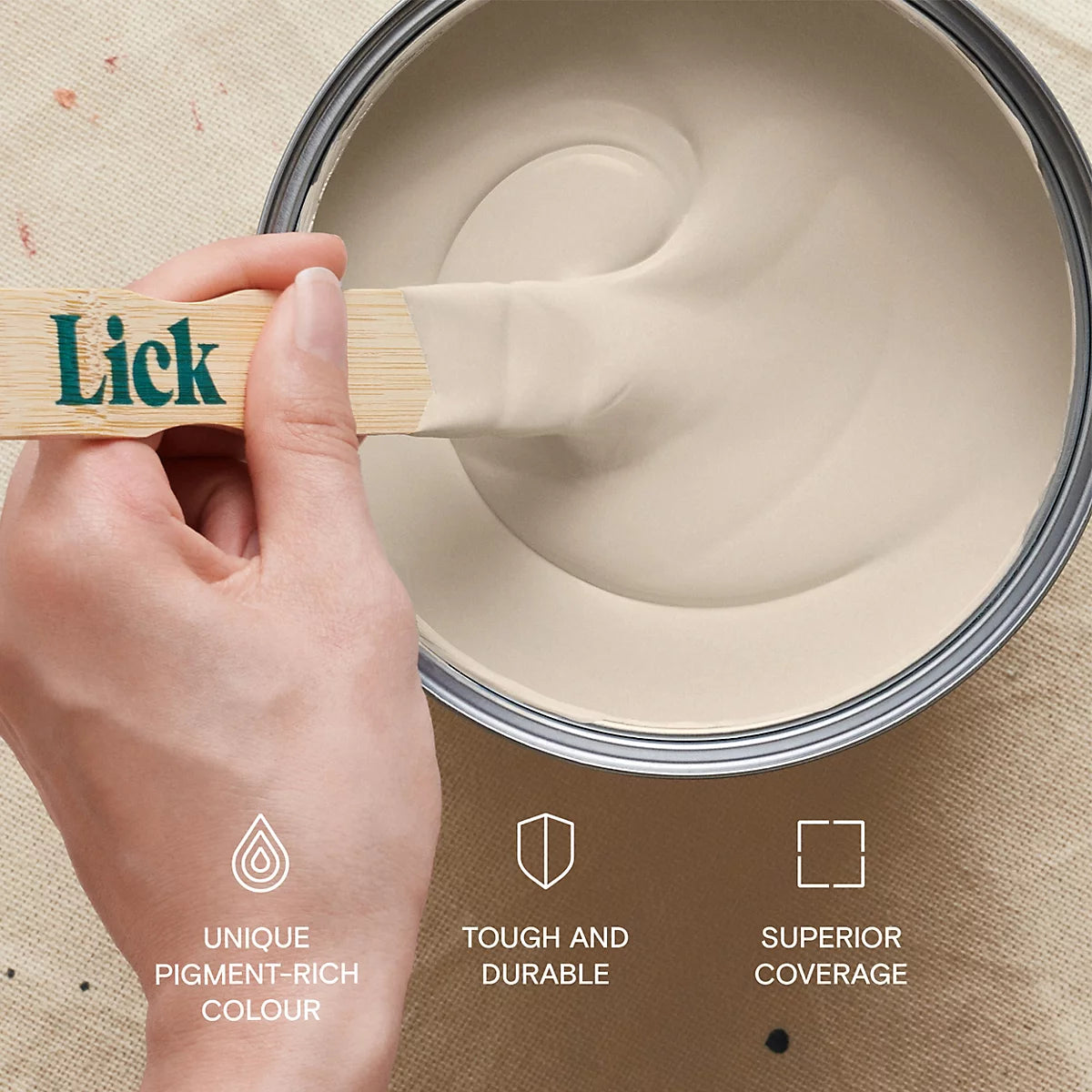 Lick Beige 10 Matt Emulsion paint, 2.5L (R455*) (X1)