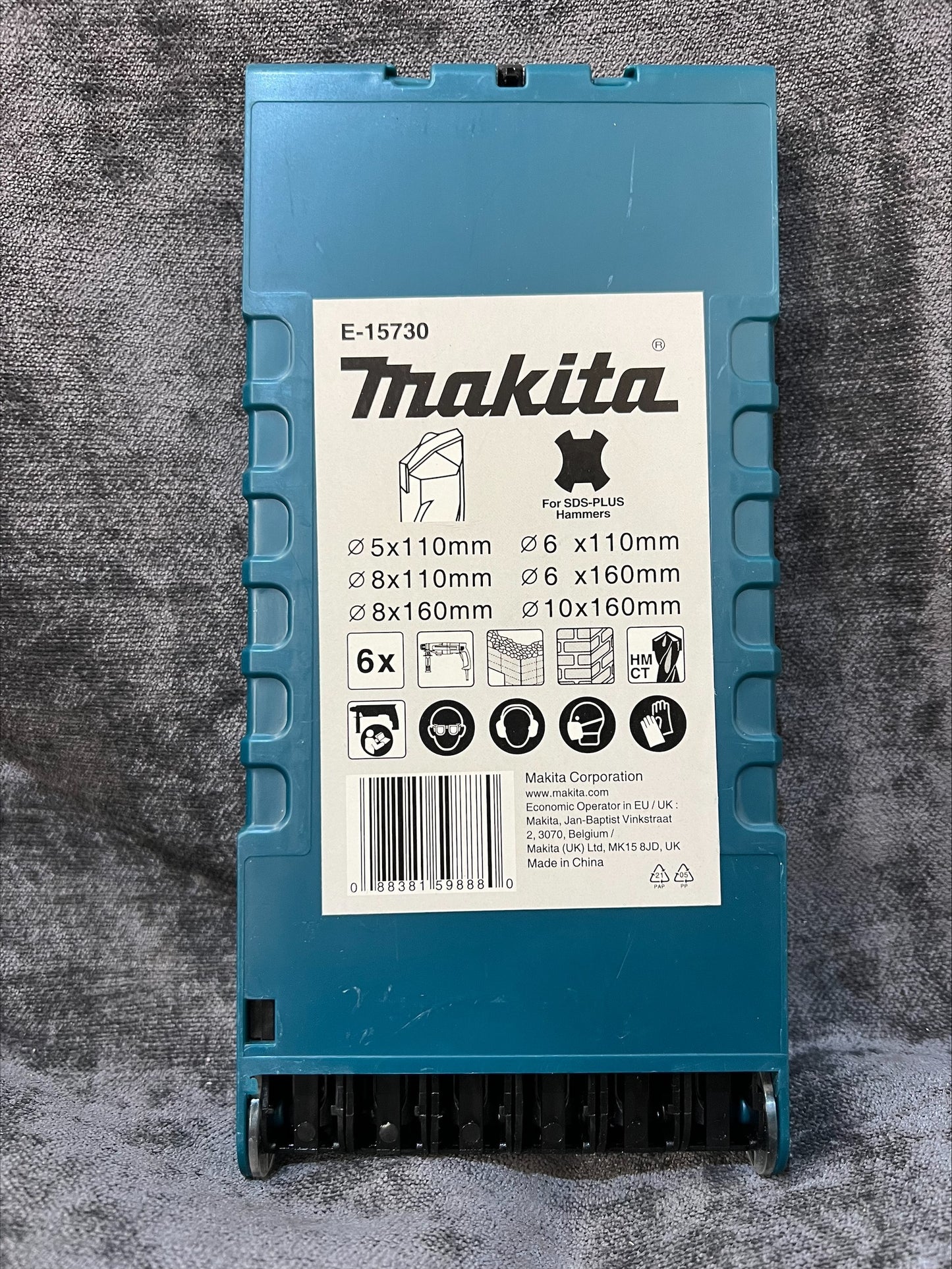 Makita E-15730 6Pcs SDS Plus TCT Drill Bit Set  (J)