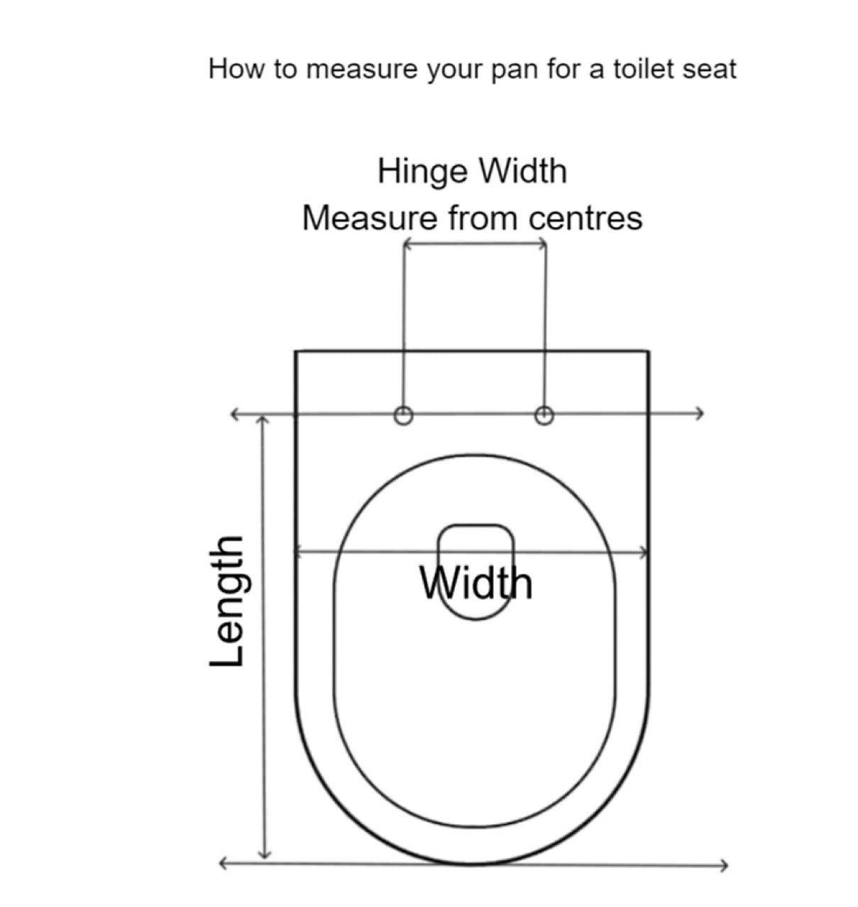 Top Fix White Middle D SC Quick Release Toilet Seat 360x445m (R124) (I)