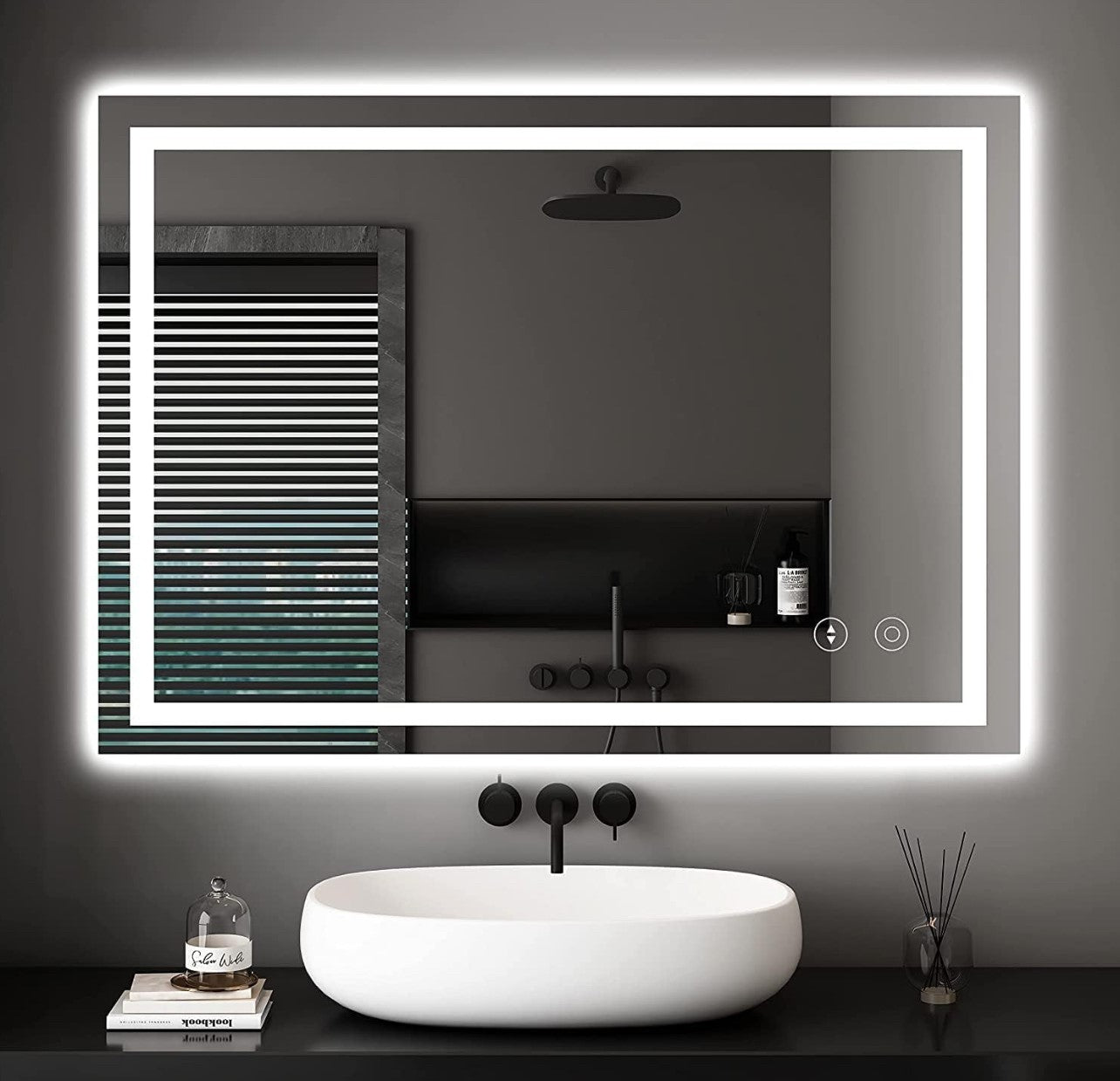 Dripex Bathroom Mirror with LED Lights 600x800mm (R55)