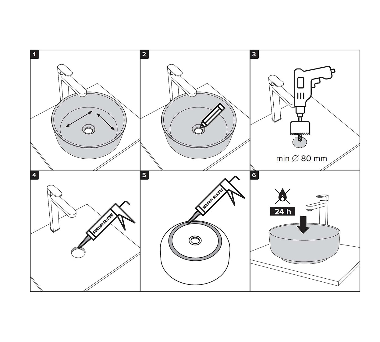 White Ceramic Oval Countertop Bathroom Wash Basin Sink (R93)