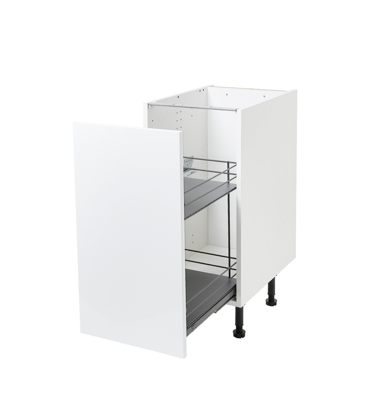 GoodHome Pebre Pull-out storage, Soft close runners (W)400mm (R28)